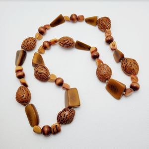 Retro Chunky Nut Boho Chic Vintage Necklace